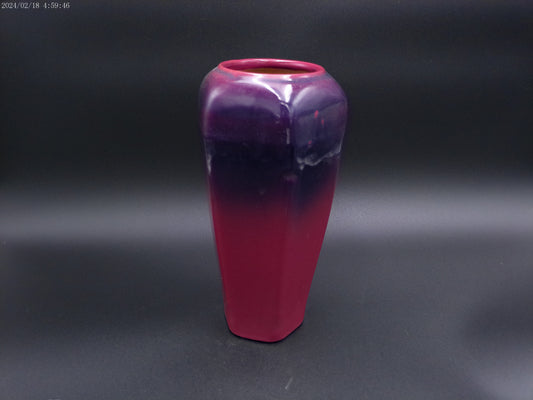 Van Briggle dragonfly vase with a matte Persian Rose glaze