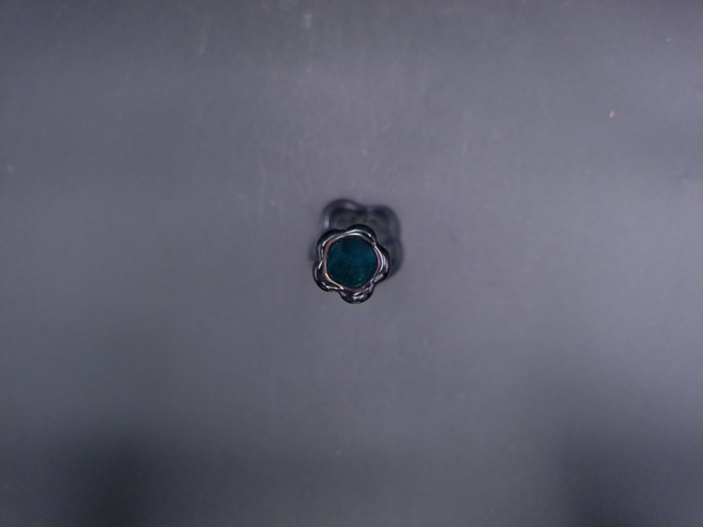 Vase 1970s art glass stem vase bud vase elephant footed vase teal glass stem bud vase