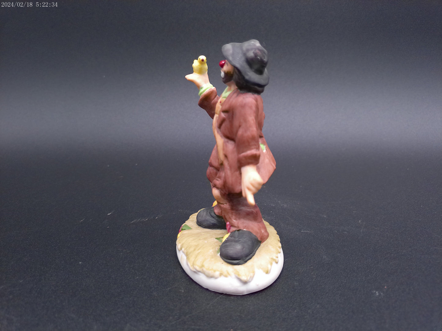 Clown hobo Statue Signed by Emmett Kelly Jr