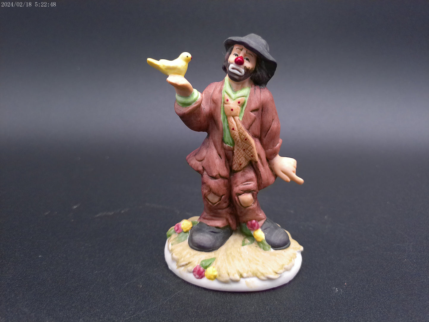 Clown hobo Statue Signed by Emmett Kelly Jr
