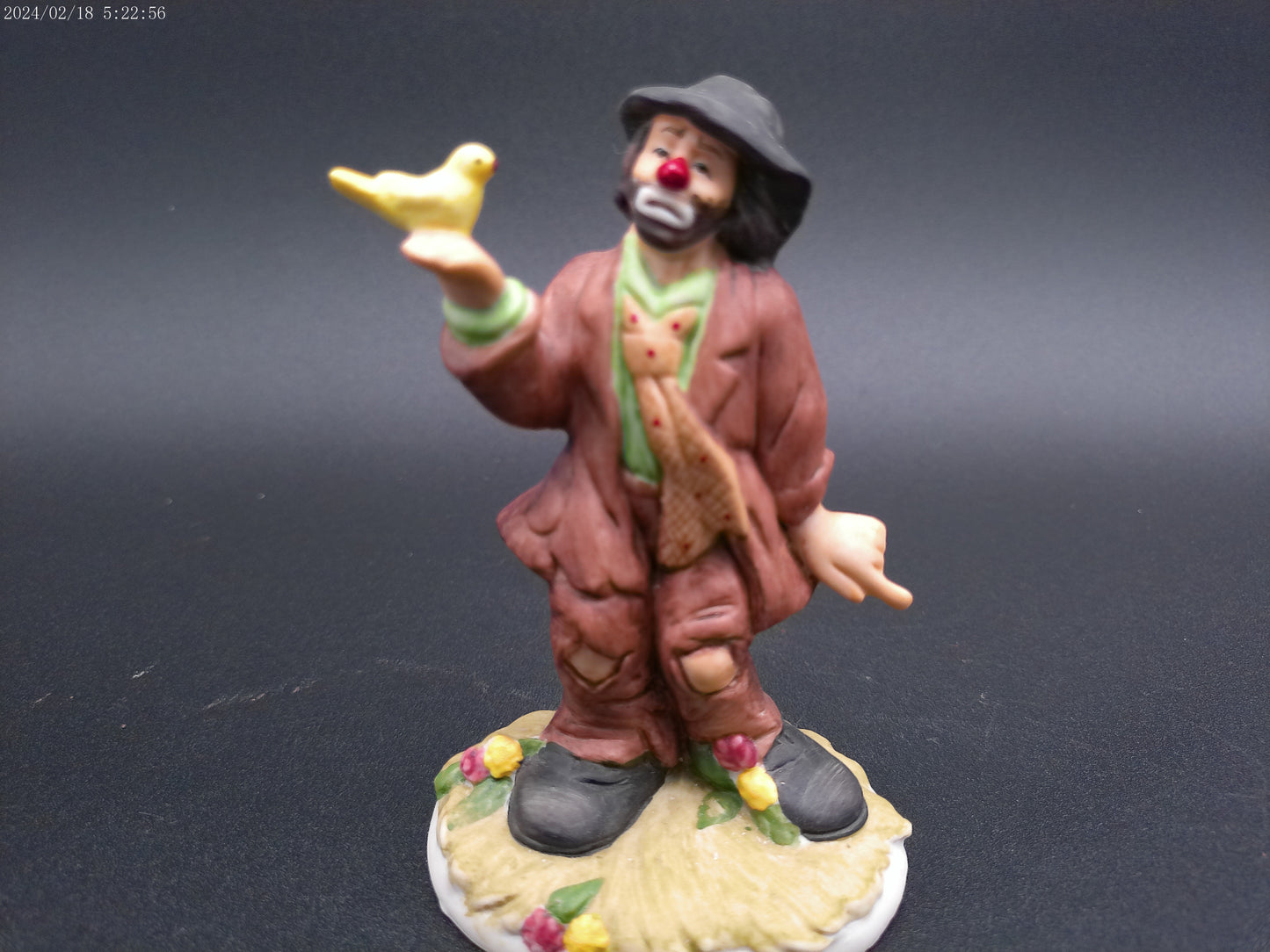 Clown hobo Statue Signed by Emmett Kelly Jr