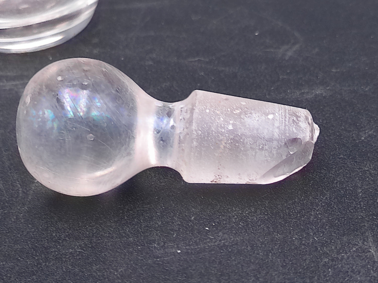 Perfume Bottle Vase Cologne Decanter Glass Etched Glass Vintage
