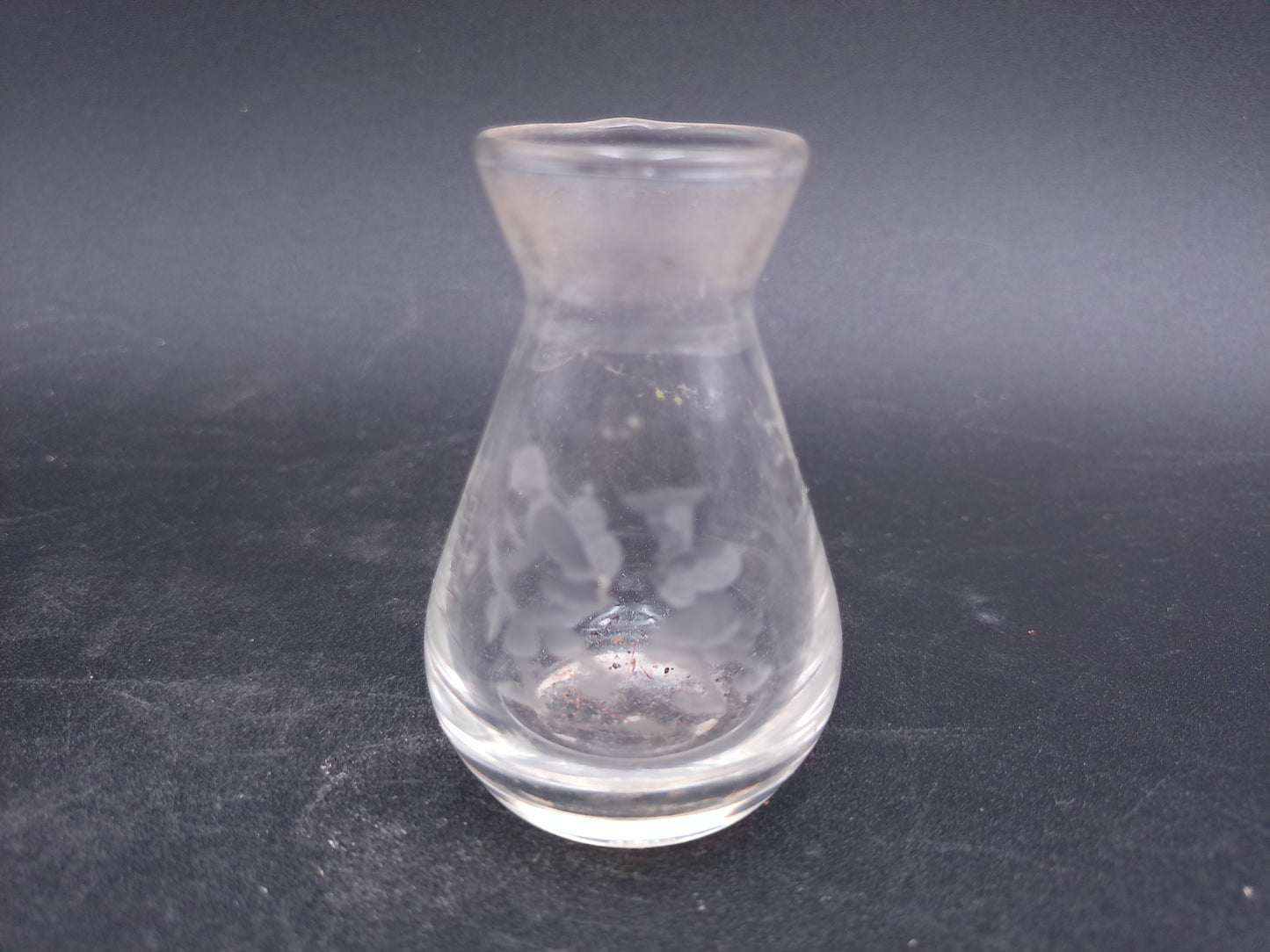 Perfume Bottle Vase Cologne Decanter Glass Etched Glass Vintage