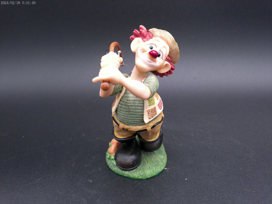 Slapstix Hooked On Fishing Clown Figurine