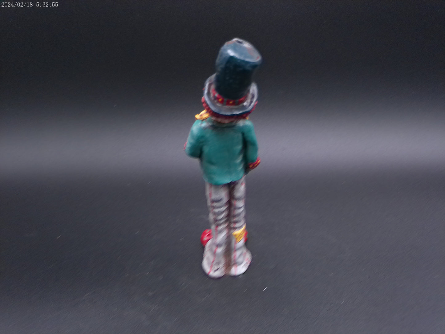 Tall Skinny Clown Vintage hand Painted Figurine