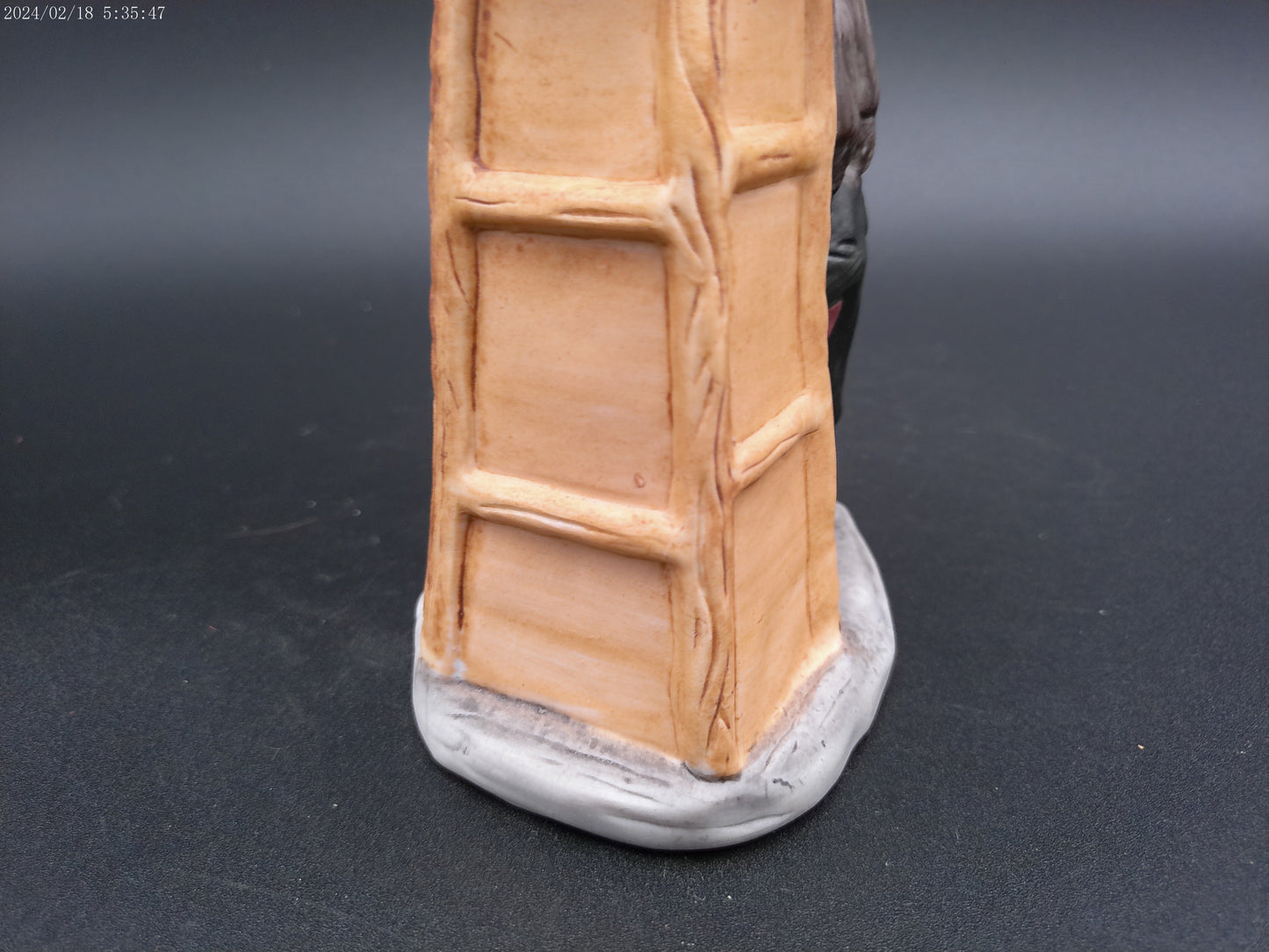 Emmett Kelly Jr. Sad Clown Figurine Leaning on a Stool