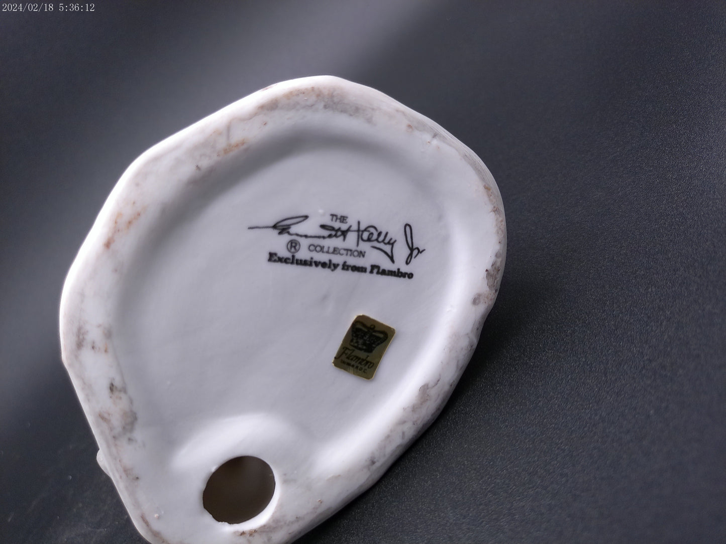 Emmett Kelly Jr. Sad Clown Figurine Leaning on a Stool