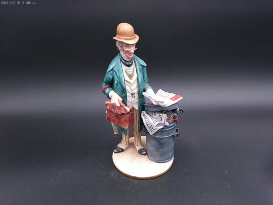 CompoDimonte Puccini's #1143 Economics in the Trash Can sculpture