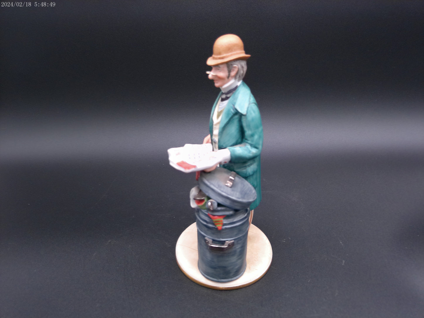 CompoDimonte Puccini's #1143 Economics in the Trash Can sculpture