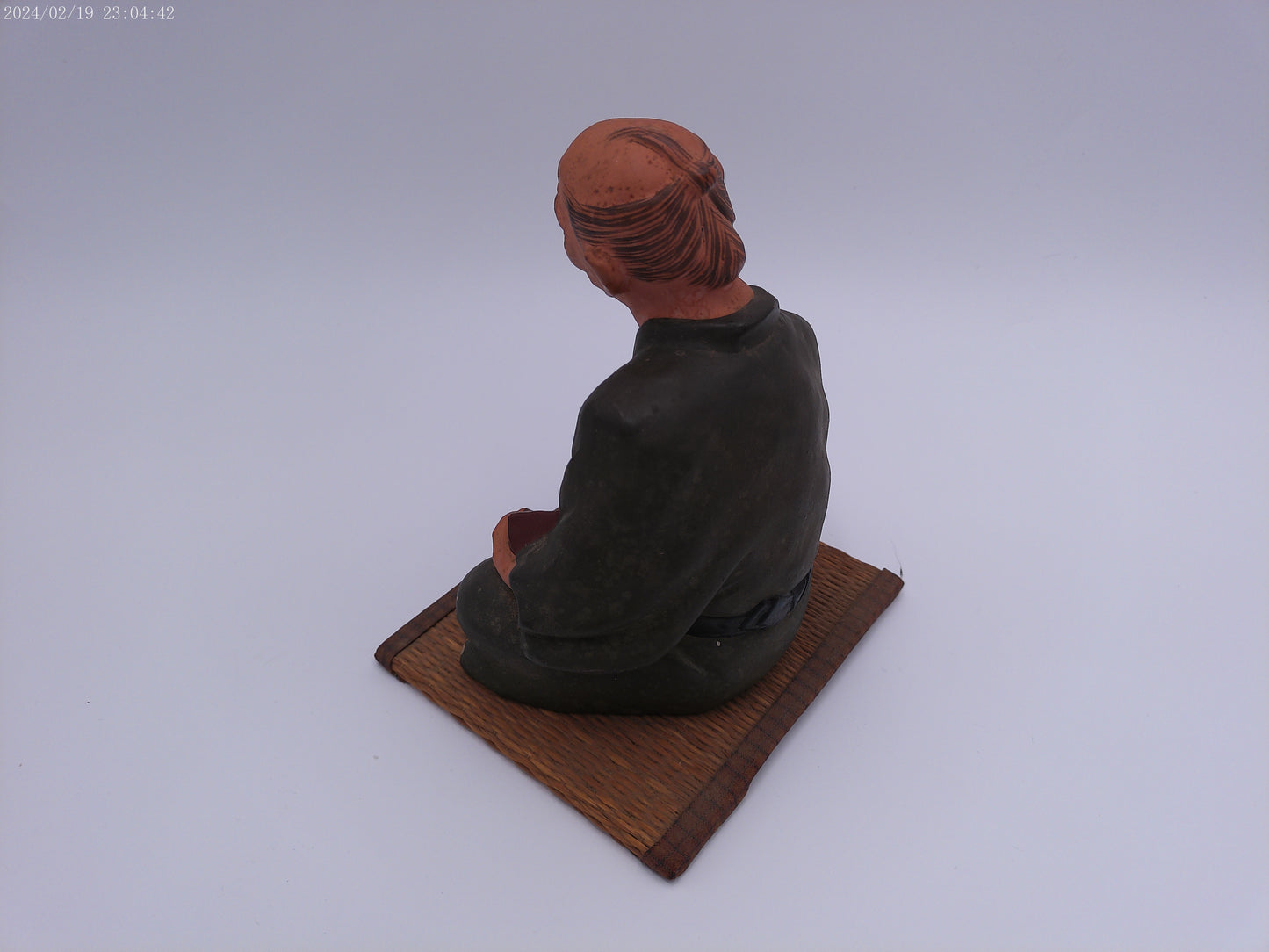 Japanese men figurine with book  vintage