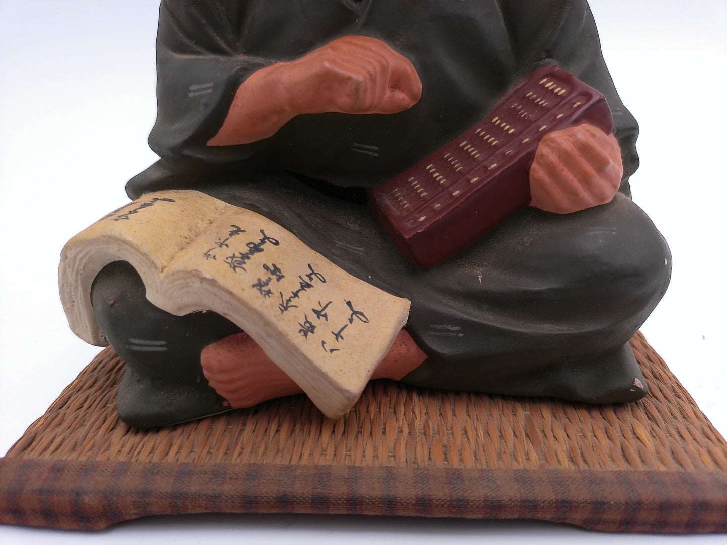 Japanese men figurine with book  vintage