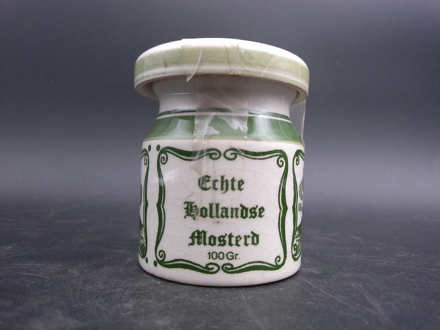 Blue Delft Holland Ceramic Jar Displayed Netherlands Antique 20th Century