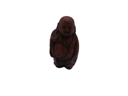 Buddha Figurine Red Resin
