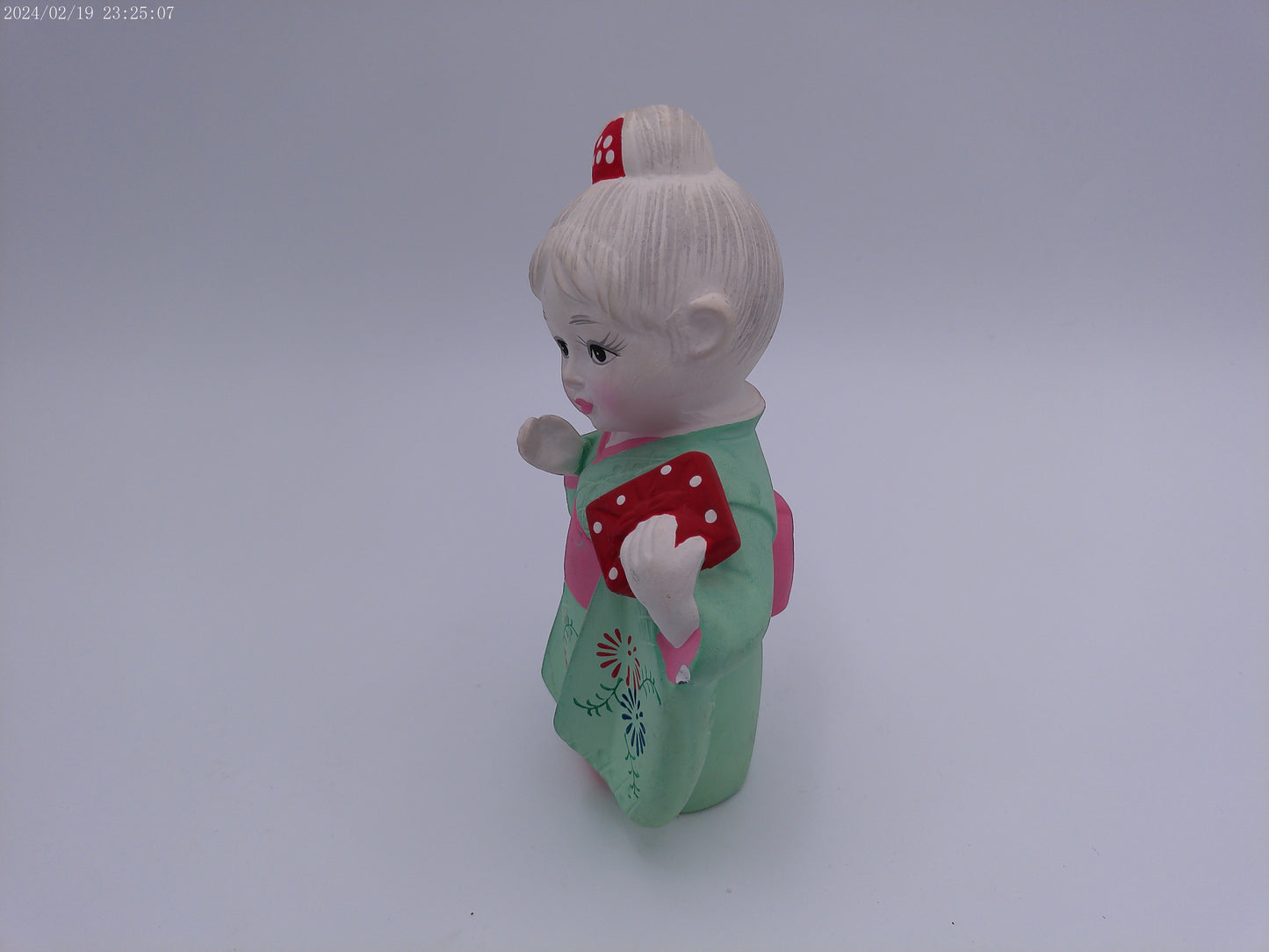 Japanese Hakata Geisha Doll Bisque Figure In Traditional Clothing