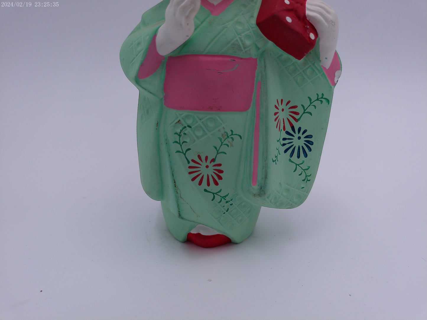 Japanese Hakata Geisha Doll Bisque Figure In Traditional Clothing