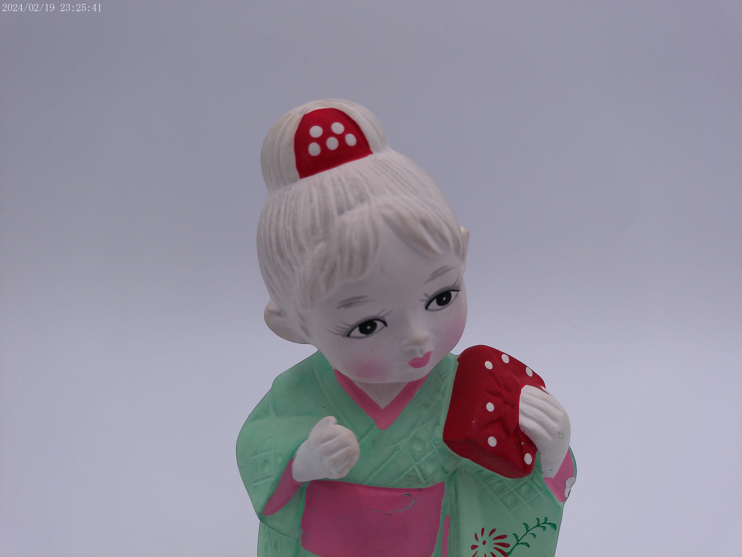 Japanese Hakata Geisha Doll Bisque Figure In Traditional Clothing