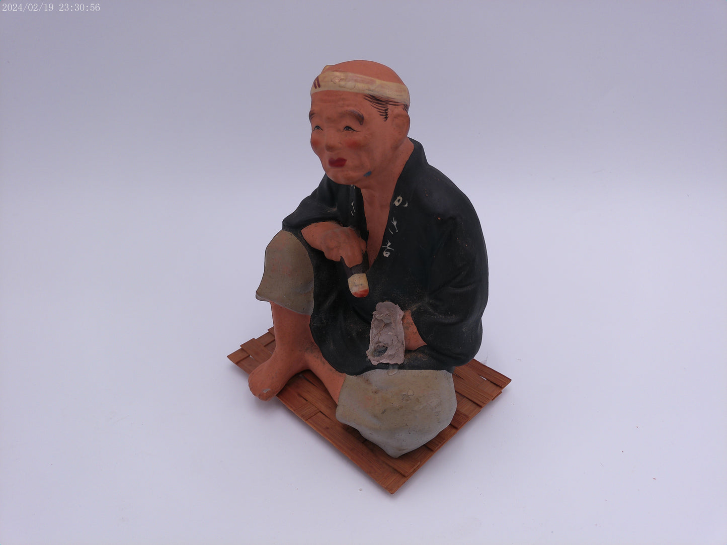 Vintage Japanese Hakata Urasaki Old Man painting