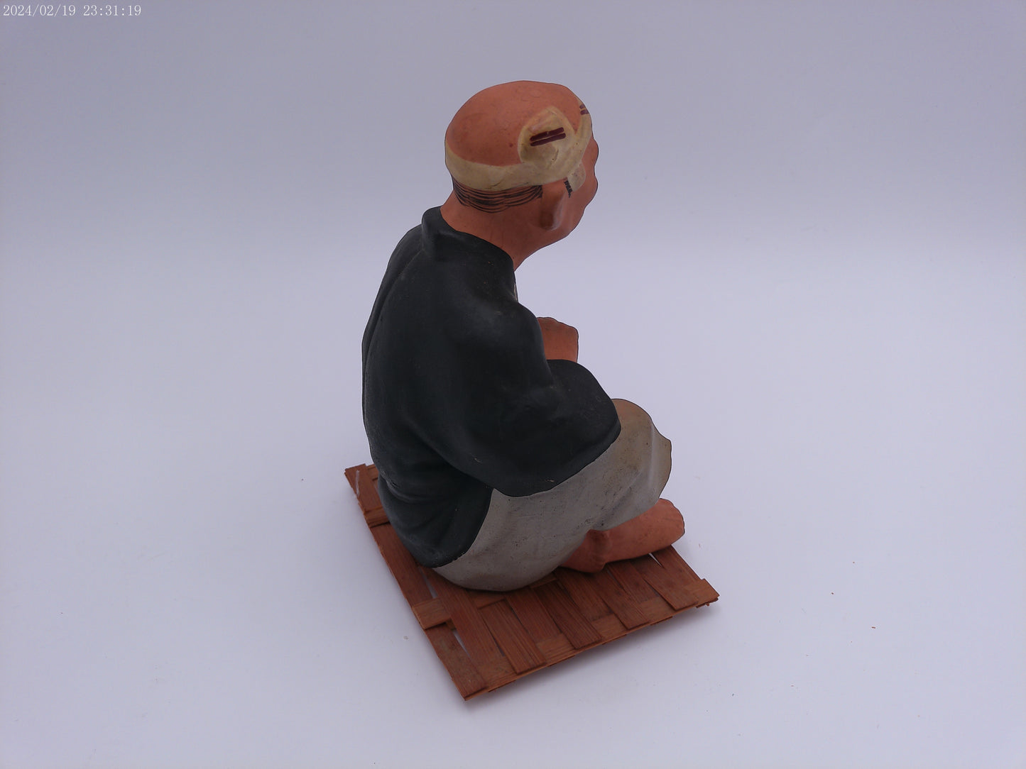 Vintage Japanese Hakata Urasaki Old Man painting