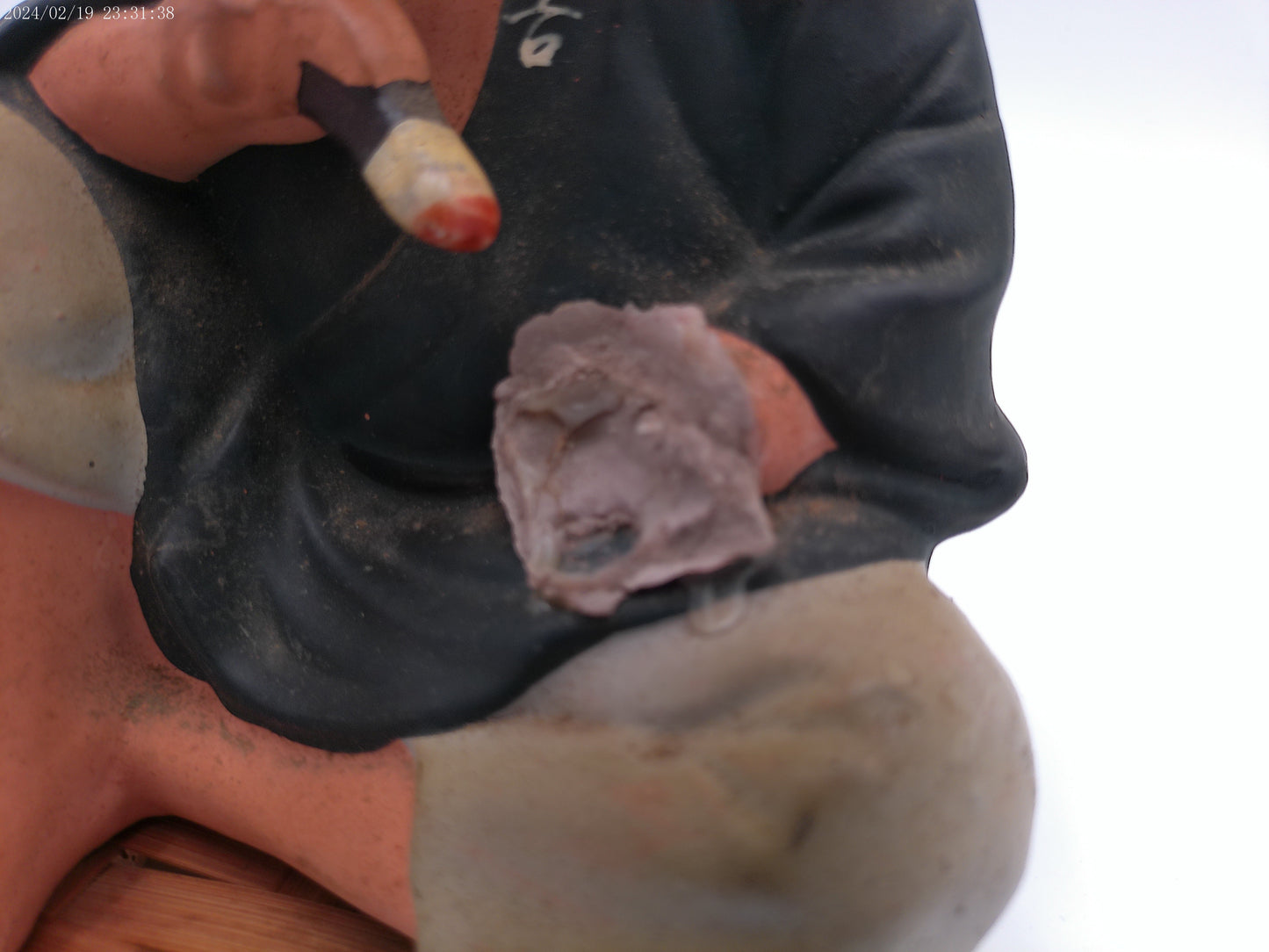 Vintage Japanese Hakata Urasaki Old Man painting