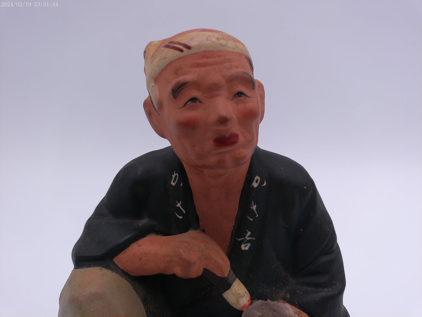 Vintage Japanese Hakata Urasaki Old Man painting