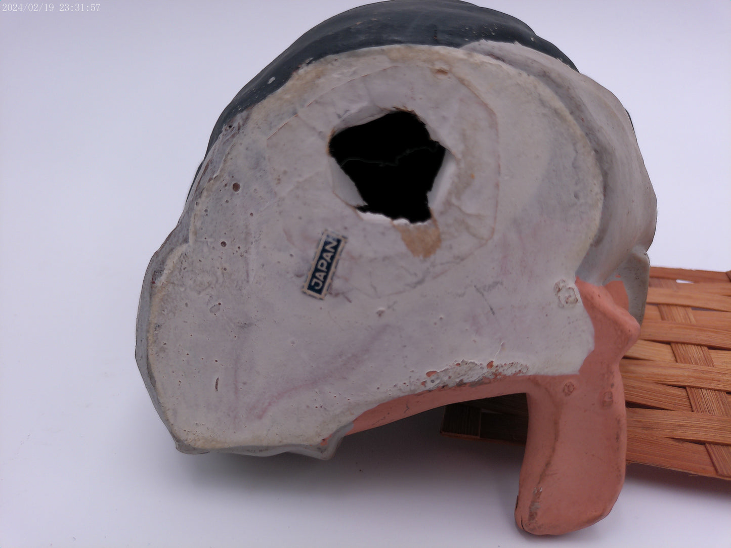 Vintage Japanese Hakata Urasaki Old Man painting