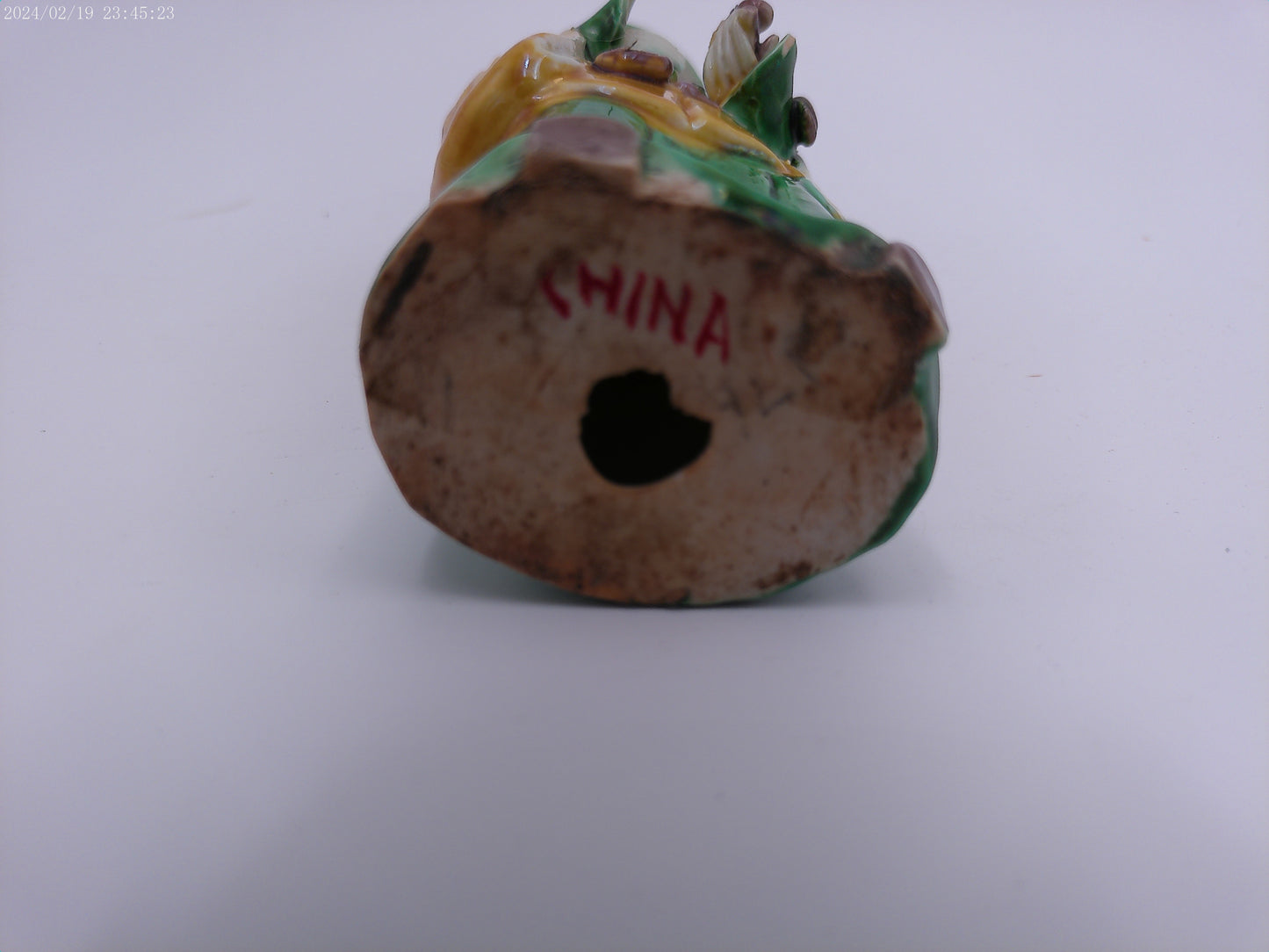 Chinese Mandarin Elderly Man Porcelain Stqtue Hand Painted Vintage