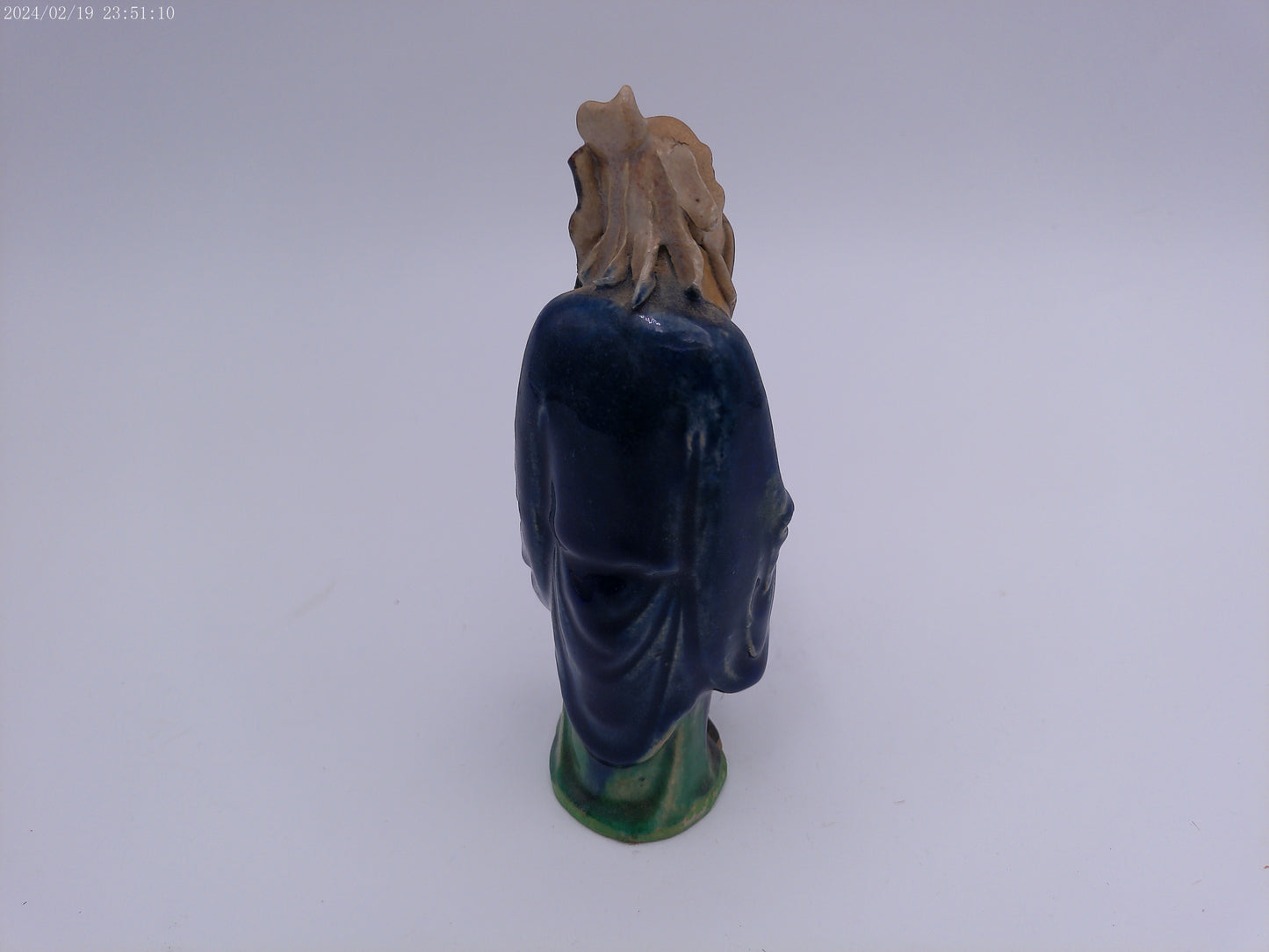Chinese Elder Figure With Staff statue Vintage
