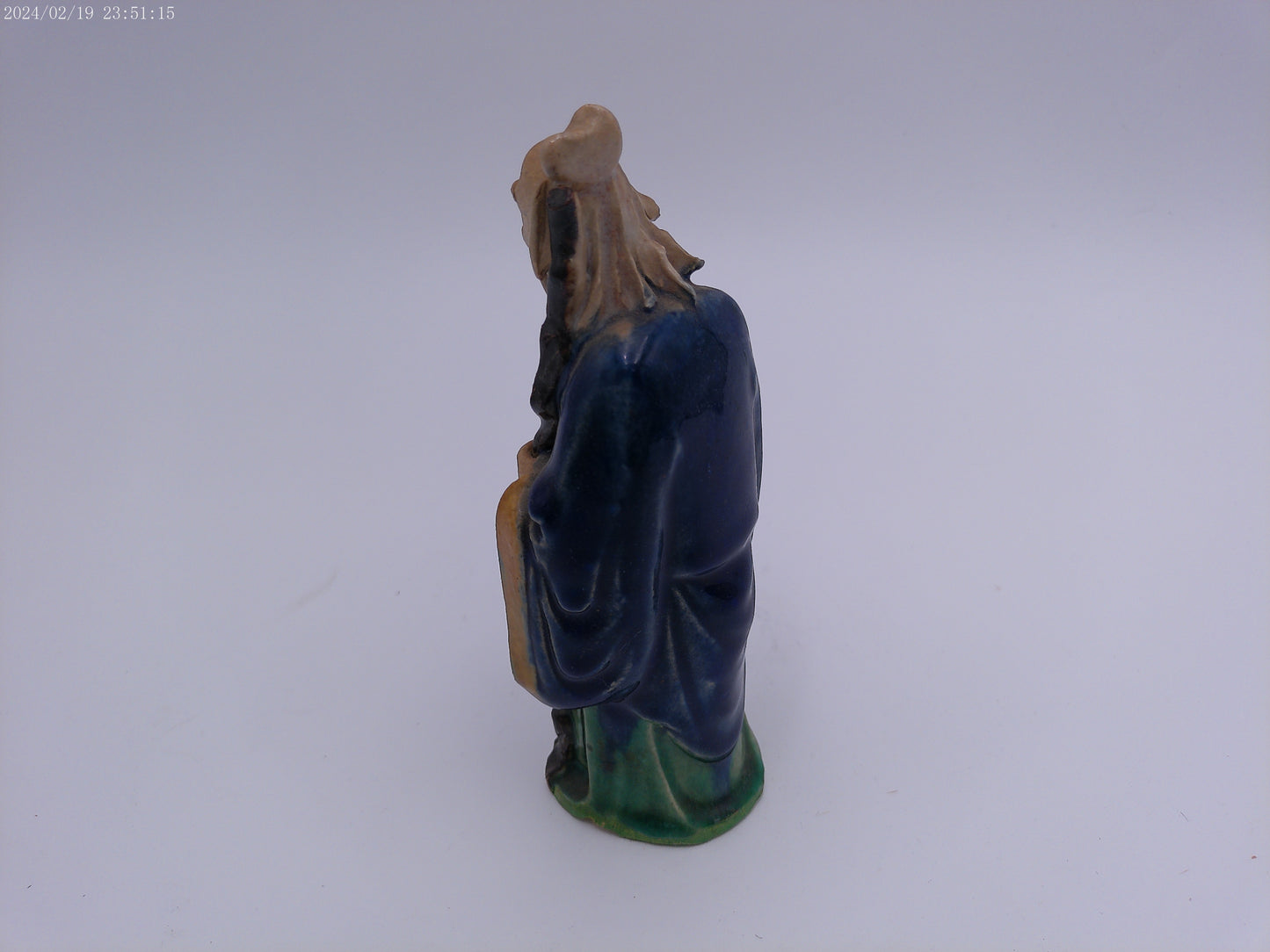 Chinese Elder Figure With Staff statue Vintage