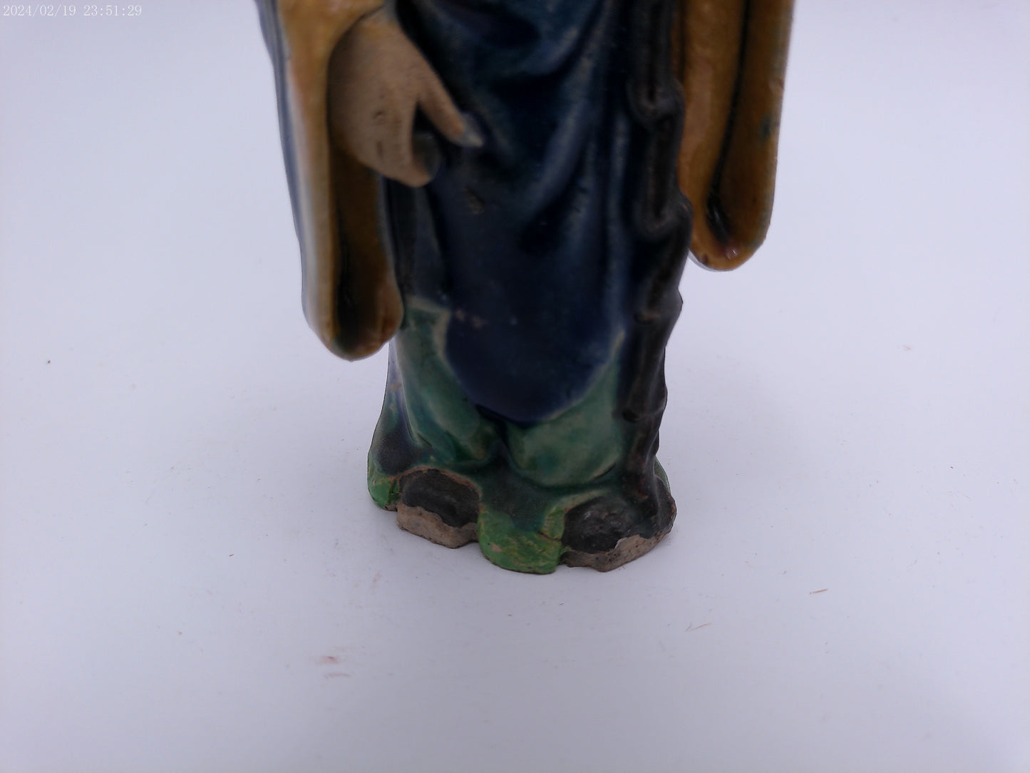 Chinese Elder Figure With Staff statue Vintage