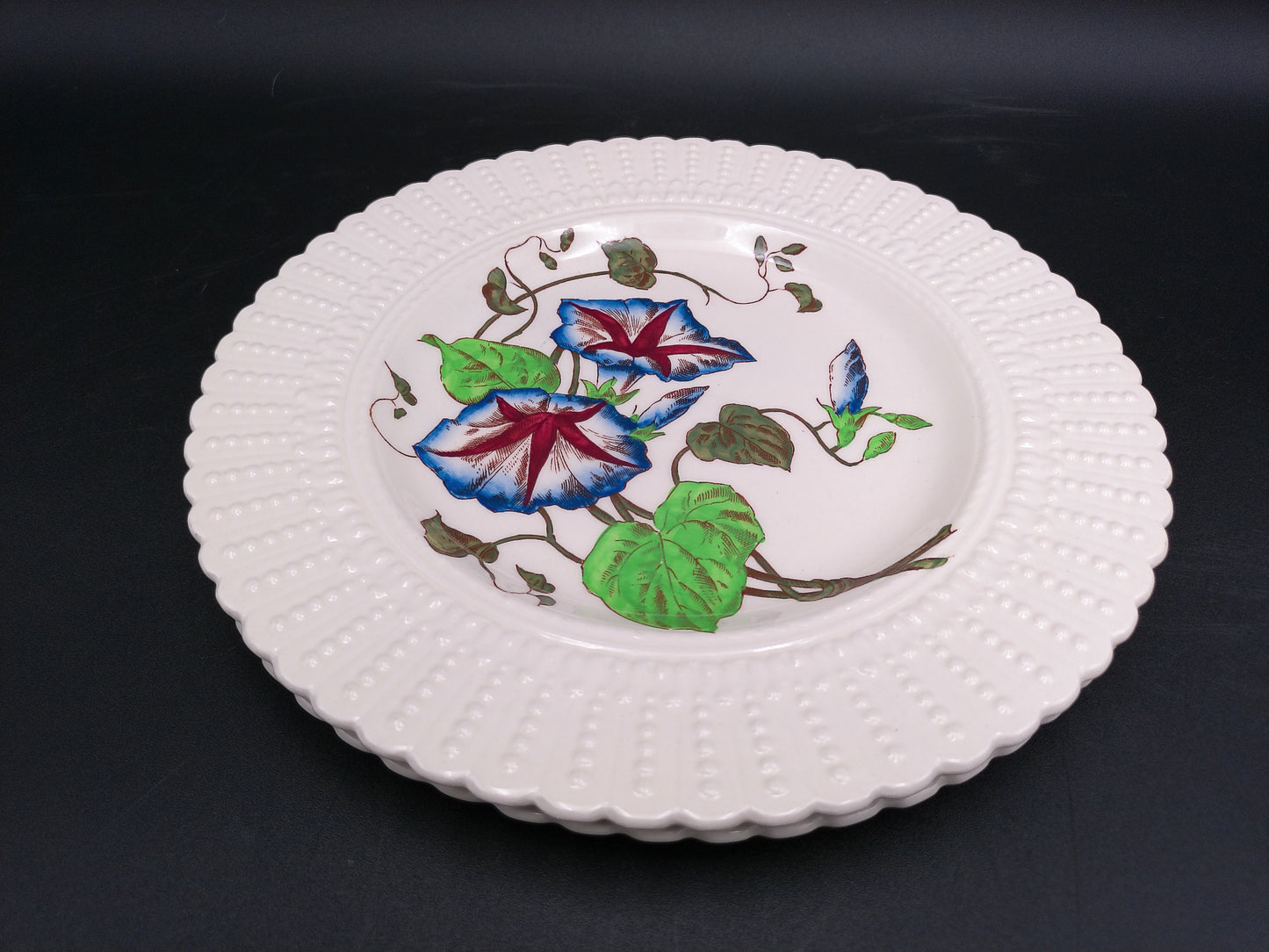 Stack of Plates Cauldon Flowers Series 2481 Flower Designs (9.5 In.) England