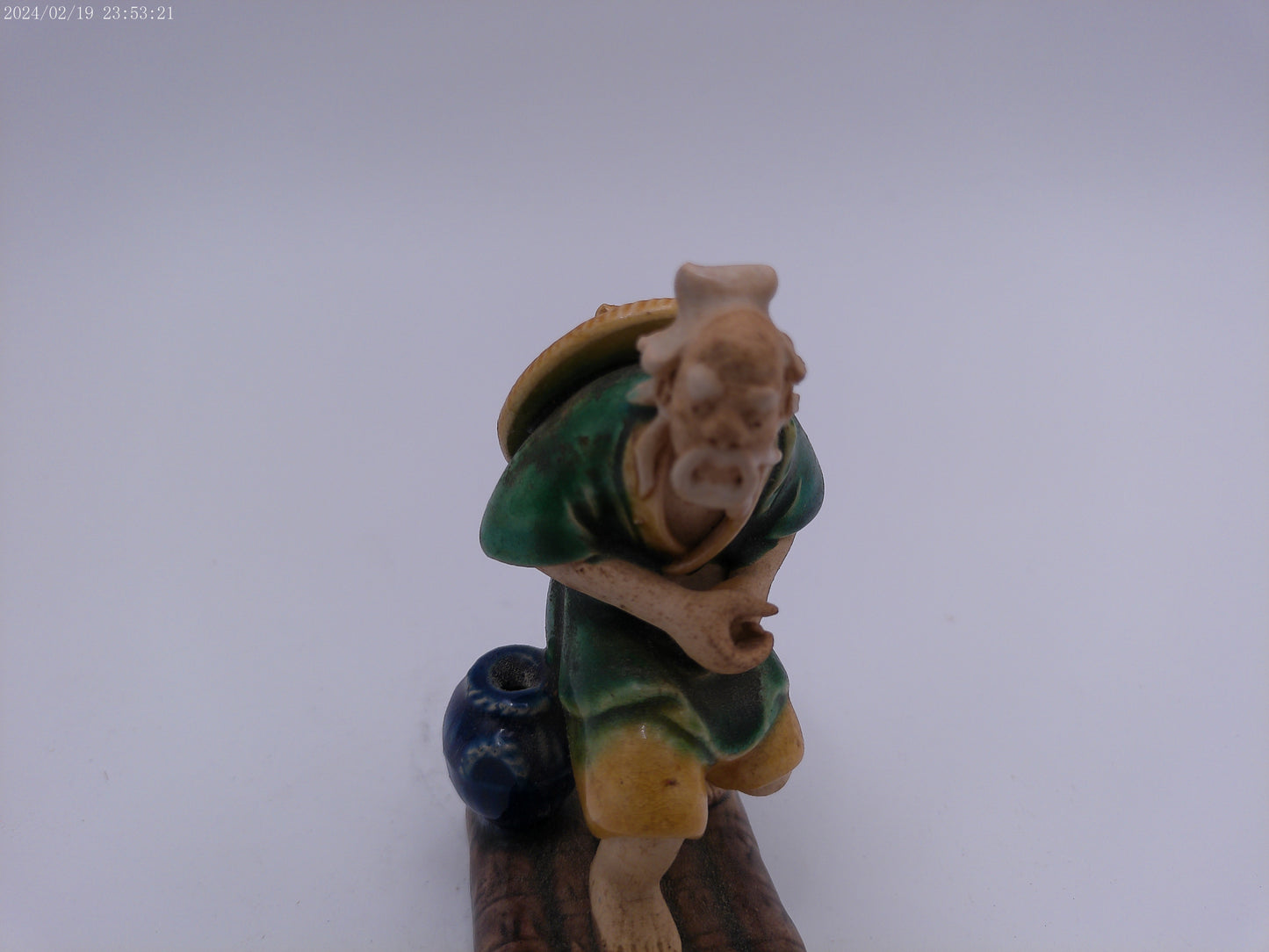 Shiwan Mudman Chinese Fisherman On Raft Vintage 40's