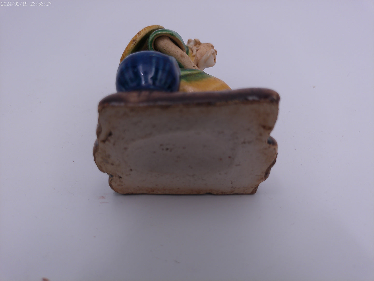 Shiwan Mudman Chinese Fisherman On Raft Vintage 40's