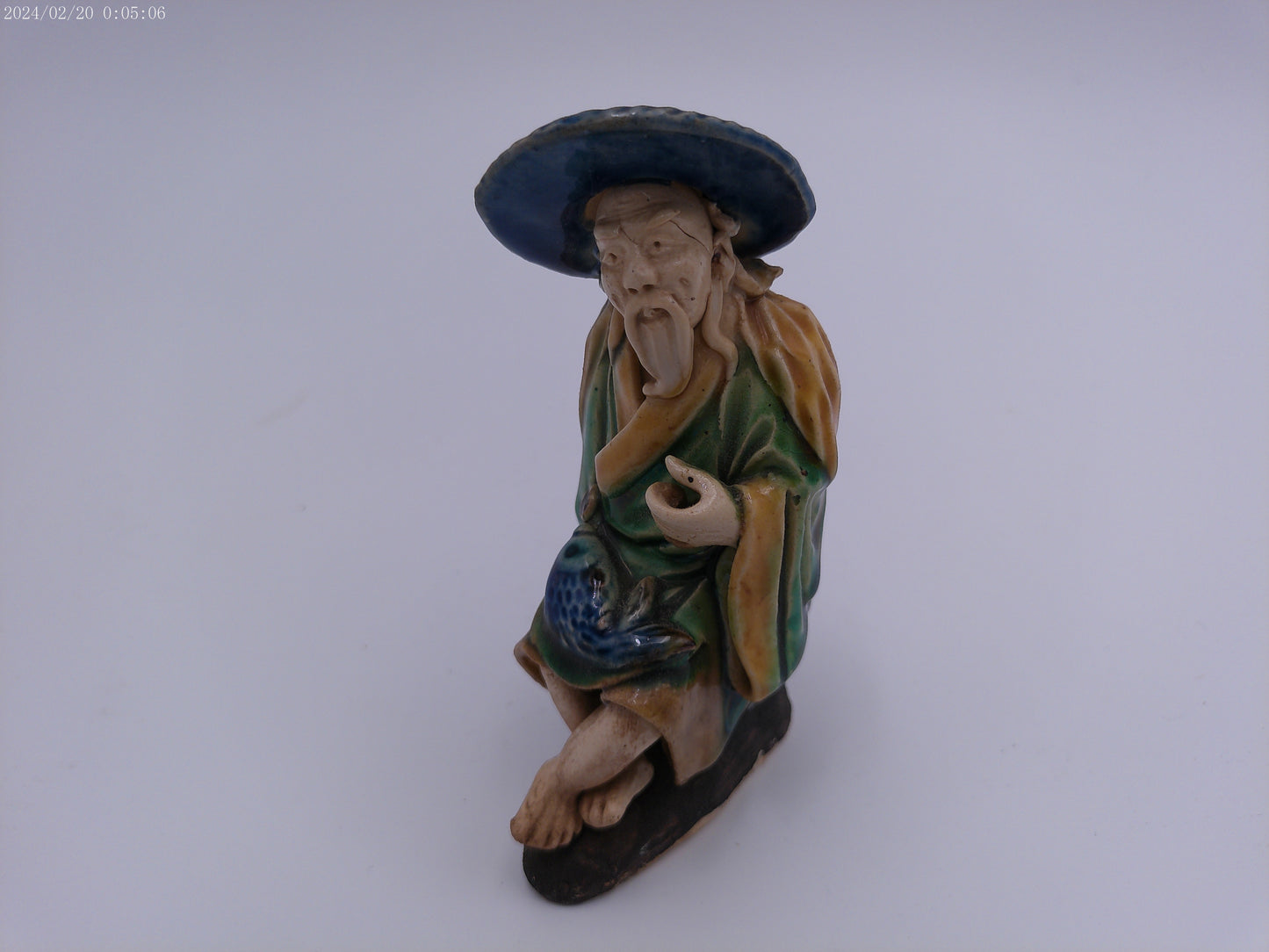 Ancient Chinese statue Mudman Sitting Statue
