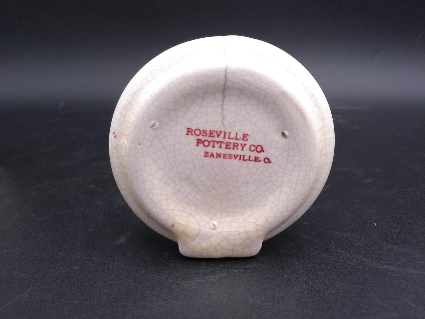 Ashtray Lot of 3 United Fuel & Supply Hoskinson Morrison Roseville Pottery Vintage