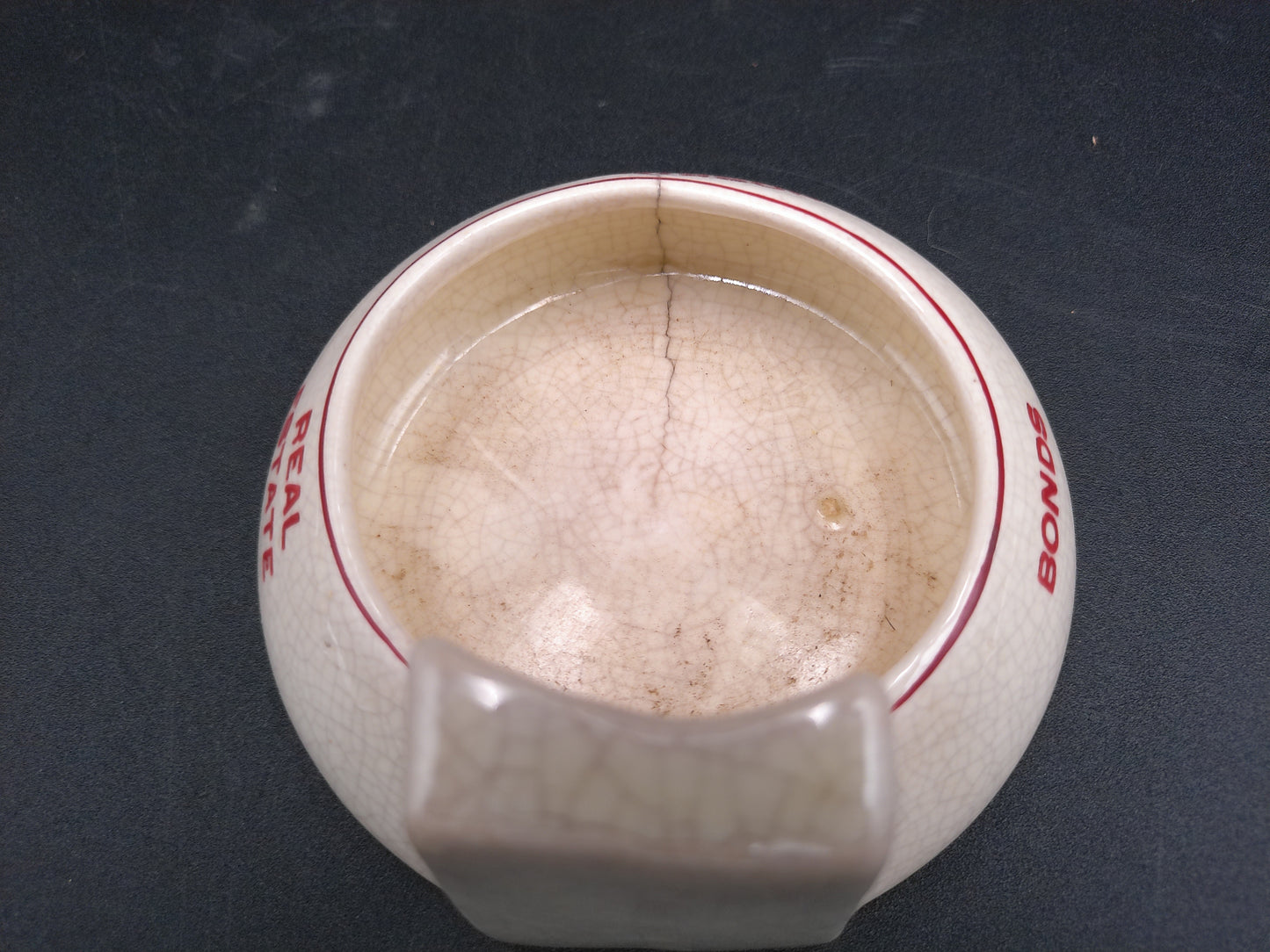 Ashtray Lot of 3 United Fuel & Supply Hoskinson Morrison Roseville Pottery Vintage