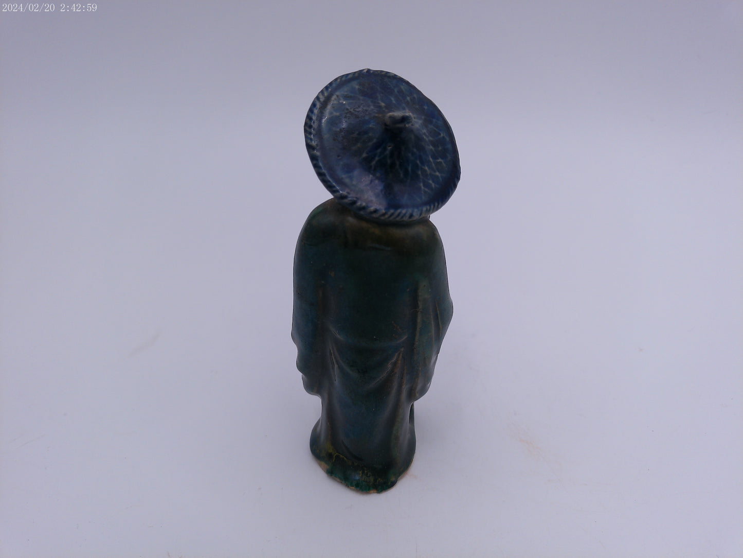 Chinese Mud Men With Bottle Statue Vintage