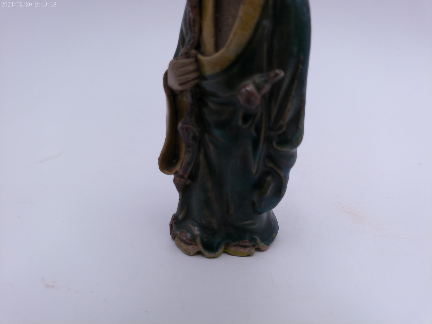 Chinese Mud Men With Bottle Statue Vintage