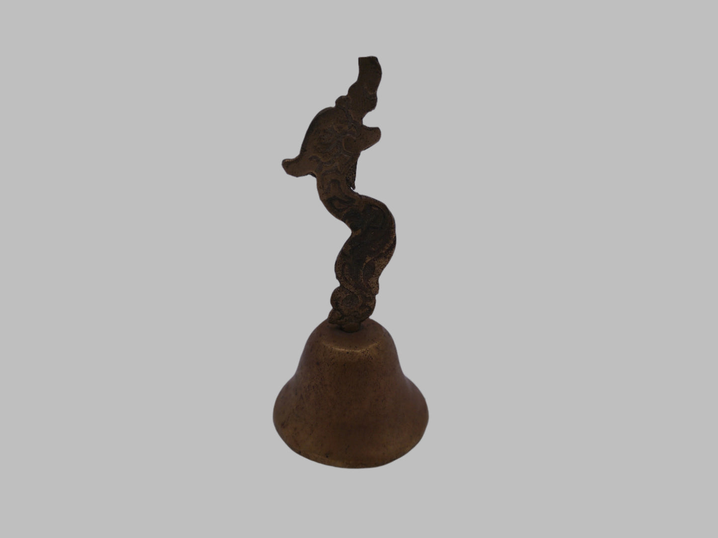 Asian solid brass Dragon Bell vintage