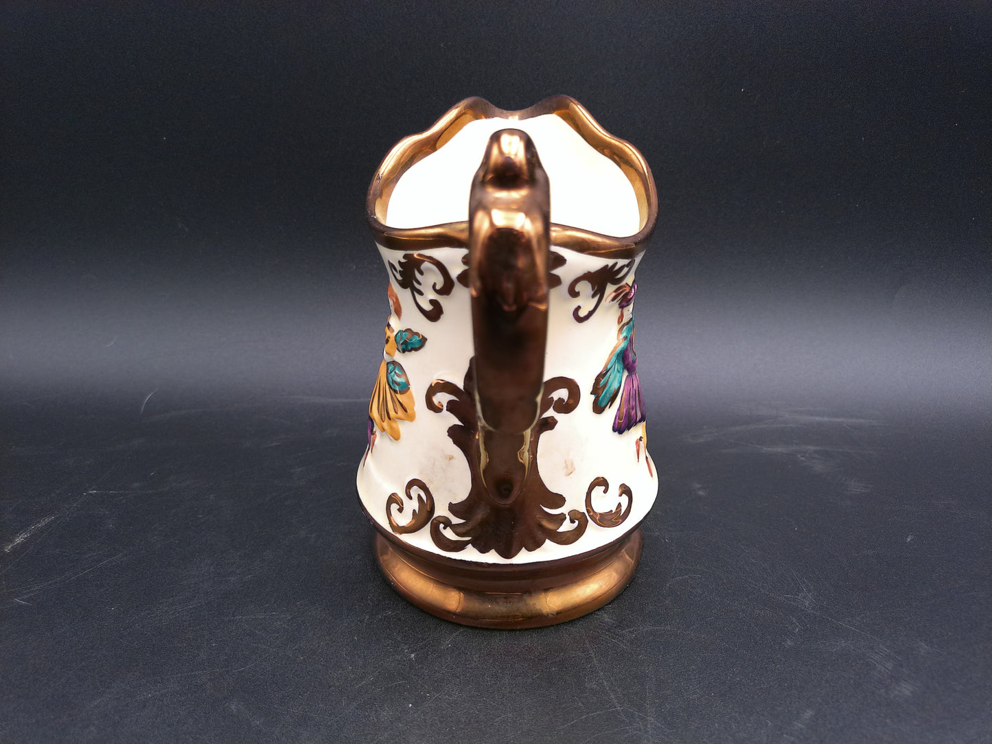 Pottery Wade Festival England Small Milk Pitcher or Creamer Dancer design Vintage