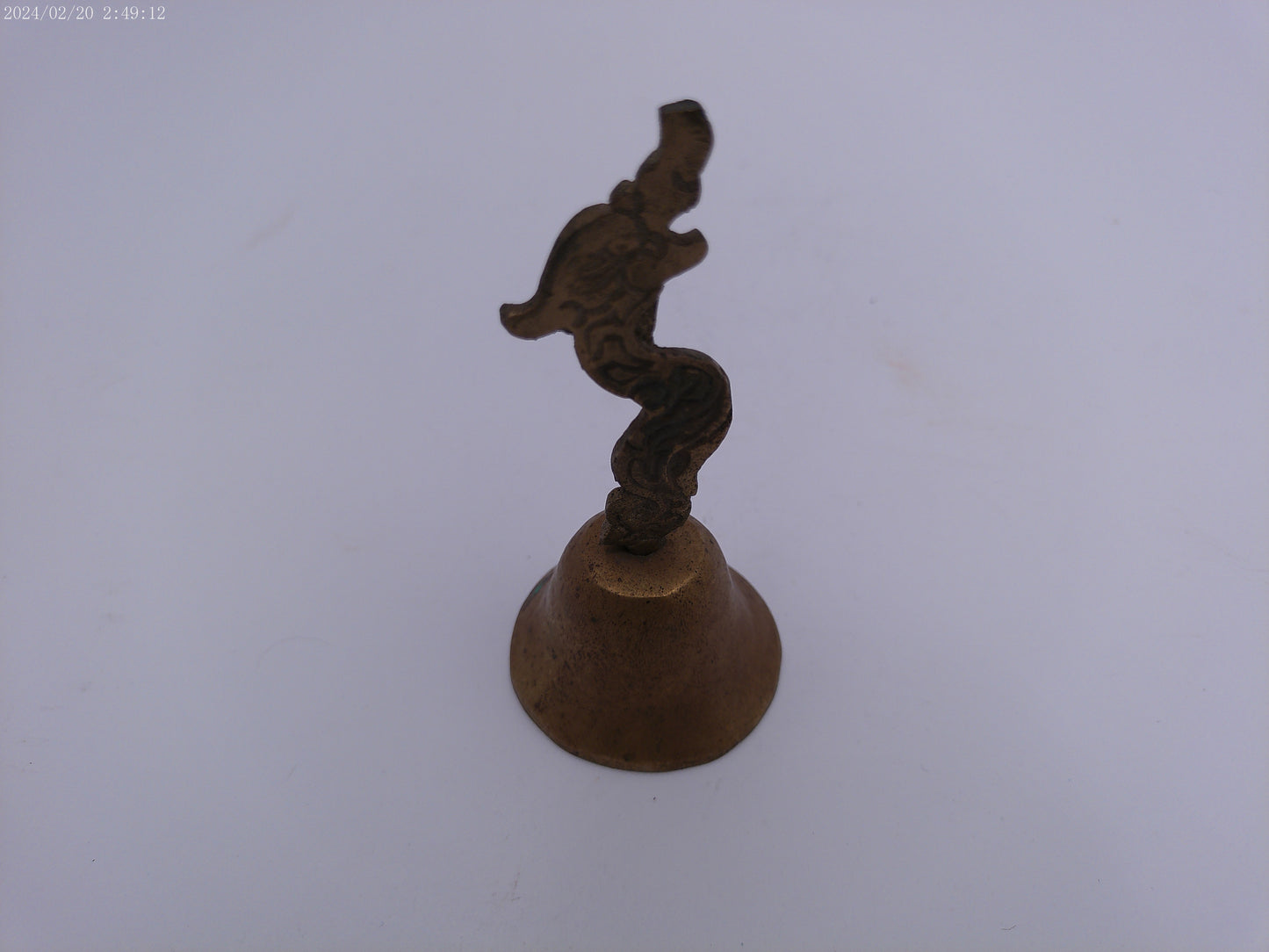 Asian solid brass Dragon Bell vintage
