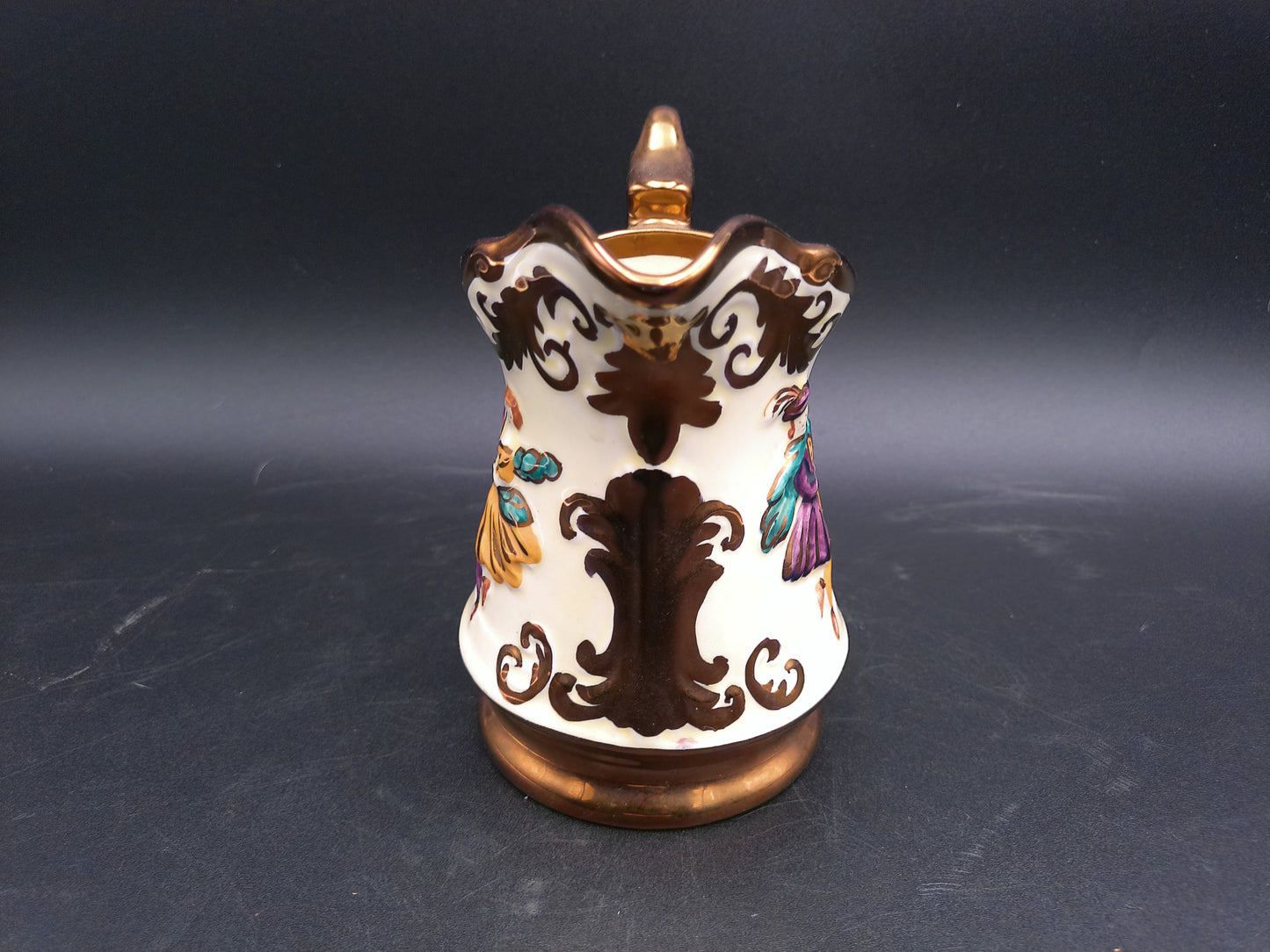 Pottery Wade Festival England Small Milk Pitcher or Creamer Dancer design Vintage
