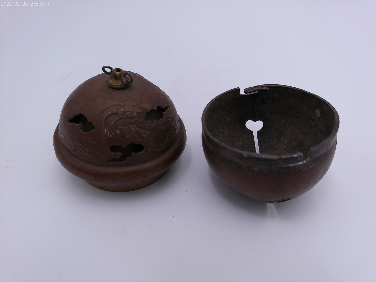 Japanese antique toshogu shrine Brase bell very Old Antique