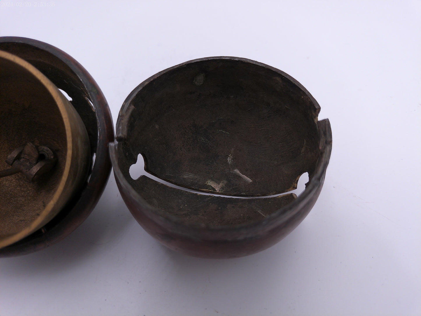 Japanese antique toshogu shrine Brase bell very Old Antique