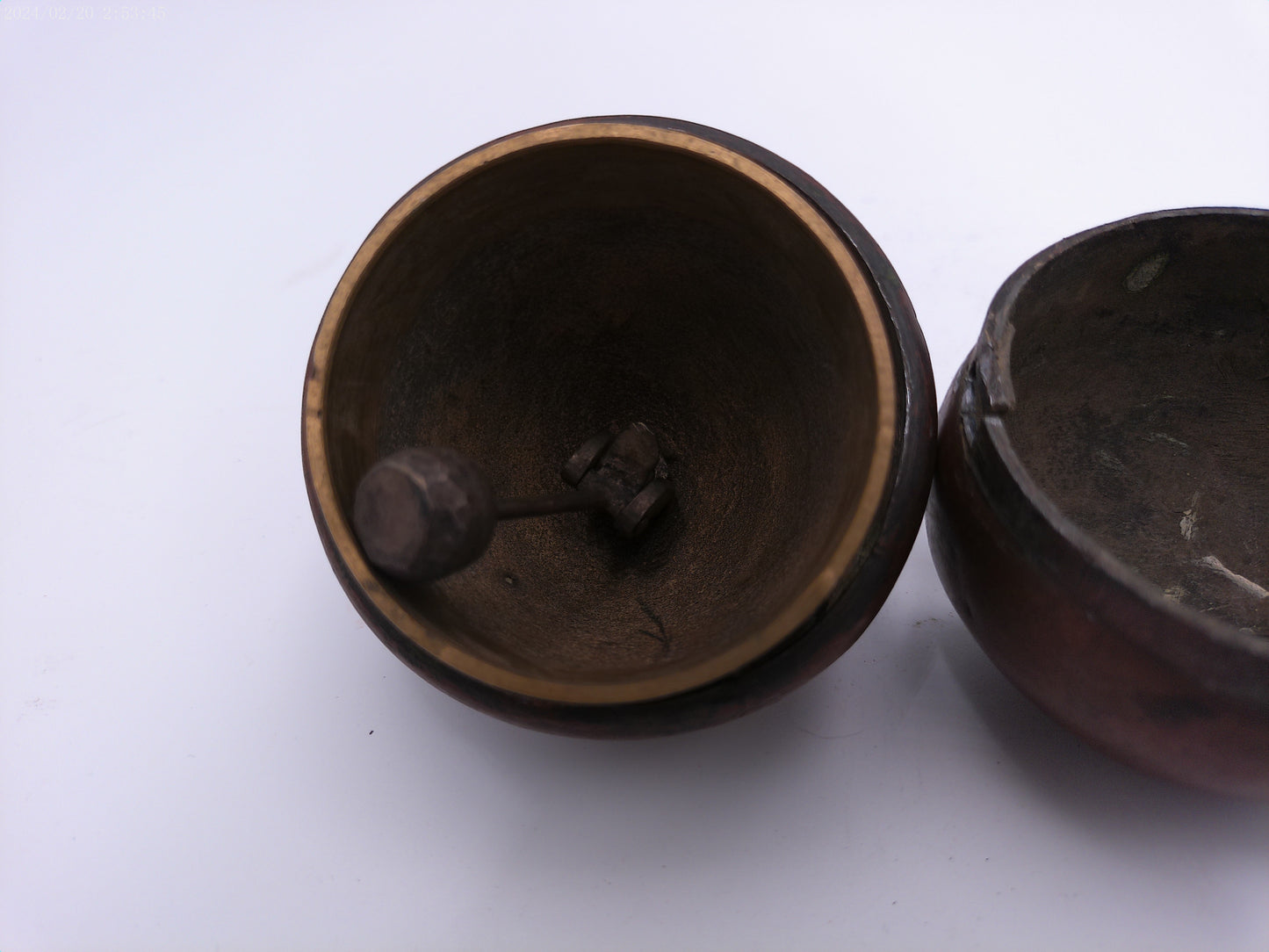 Japanese antique toshogu shrine Brase bell very Old Antique