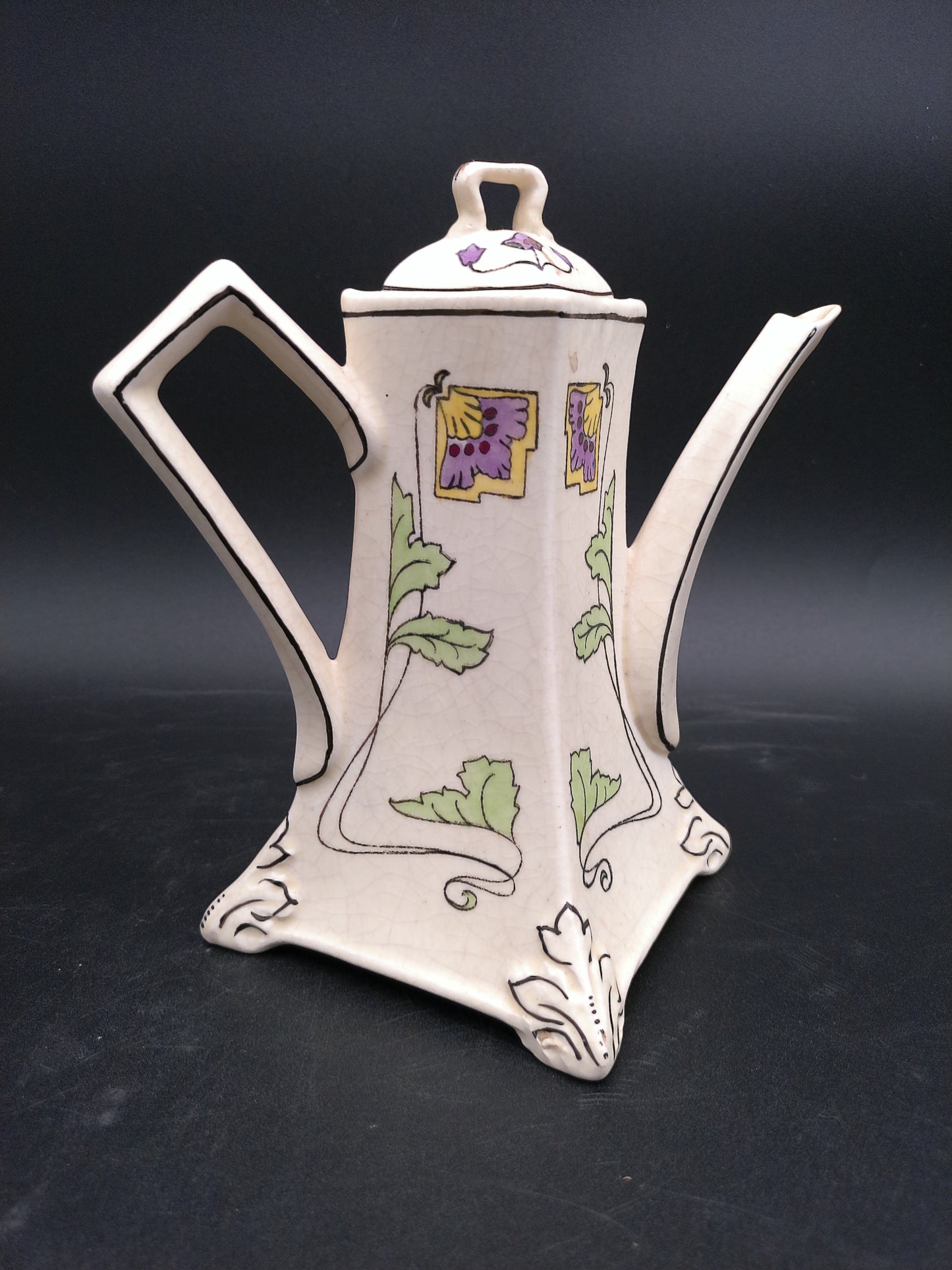 Pottery Roseville Creamware Donatella Persian Pot Set around 1916