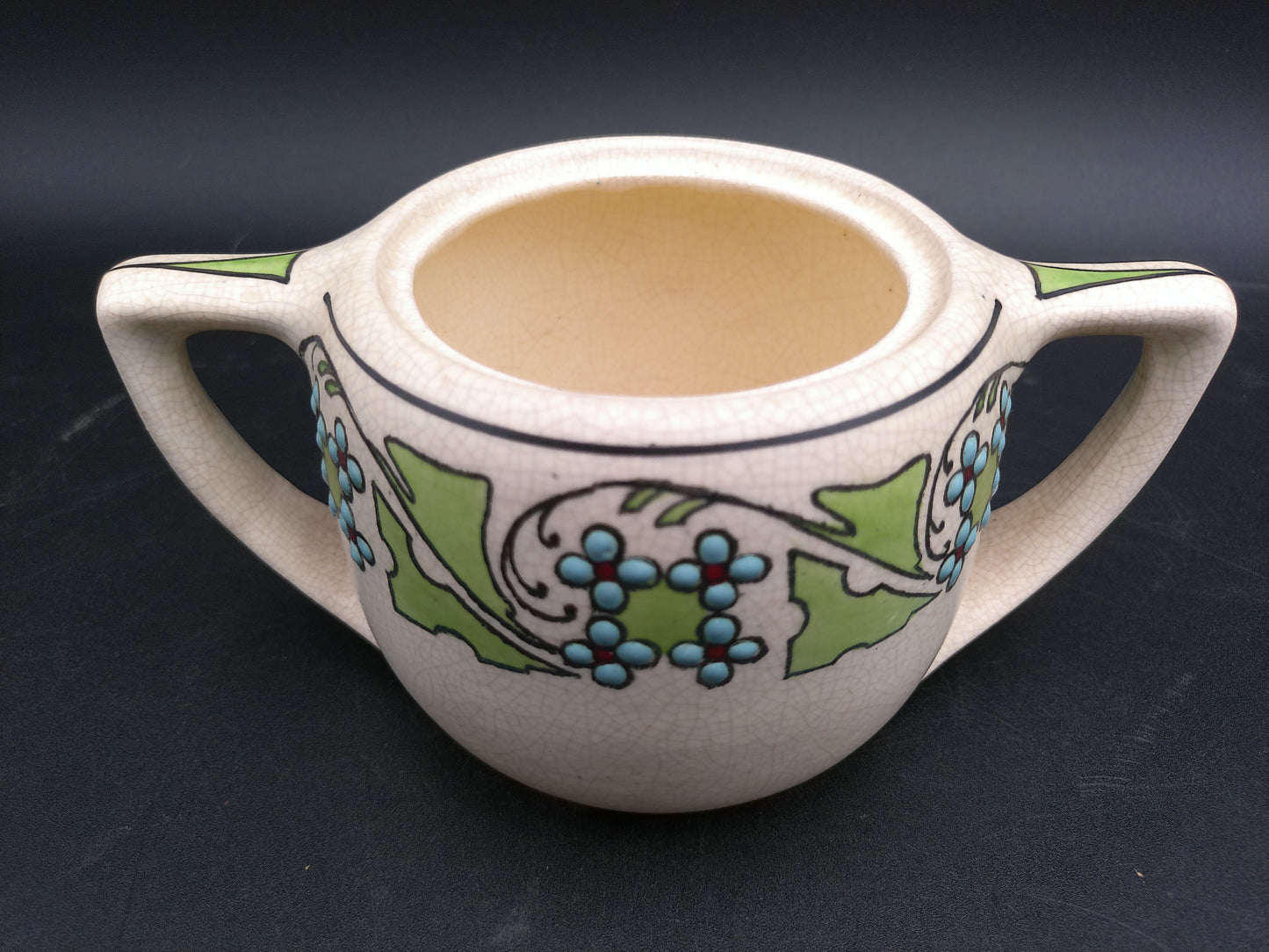 Pottery Roseville Creamware Donatella Persian Pot Set around 1916