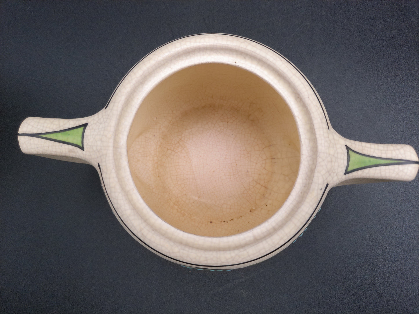 Pottery Roseville Creamware Donatella Persian Pot Set around 1916