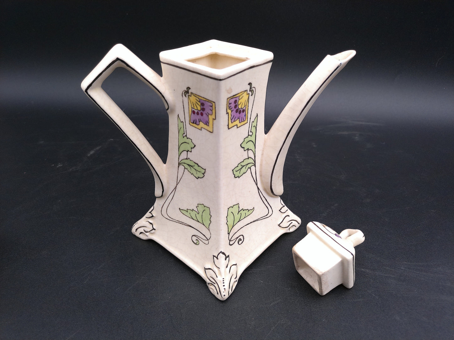 Pottery Roseville Creamware Donatella Persian Pot Set around 1916