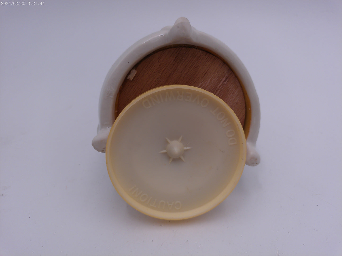 Ceramic Bird Music Box and spins vintage