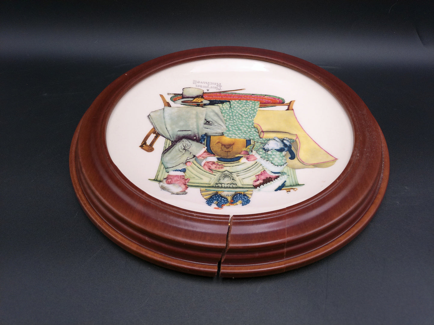 Norman Rockwell 1973 Limited Ed. "Four Seasons Ser and all Fondly We Do Remember plate